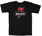 BLACK Tom Brady Tampa Bay Buccaneers Bucs LOGO TB12 T-Shirt