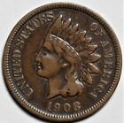 New Listing1908-S Indian Head Cent - US Semi-Key 1c Penny Coin - L45