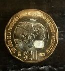 2021 Mexico 20 Pesos Bimetallic Coin  700 Anos de la Fundacion Lunar  UNC.