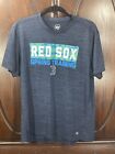 Boston Red Sox Mens T Shirt Size L Blue MLB Spring Training Performance Apparel