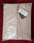 Charter Club 100% Cashmere Pearl Taupe Heather Zip-Up Hooded Sweater Jacket XXL