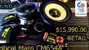 CRITICAL MASS 6.5'' COMPONENTS 2-WAY BEST SPEAKER AUDIO FRONT STAGE JL FOCAL USA