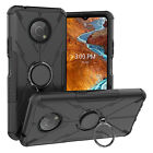 For Nokia G300 Case Shockproof Magnetic Ring Holder Stand  Cover+Tempered Glass