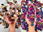 Natural & Dyed Colorful Tumbled Gemstones Mixed Crystals Stones Bulk Gems