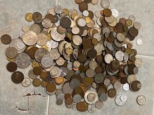 New Listing1/2 Pound Lot Of World Coins - 8 Ounces Of Foreign Coins