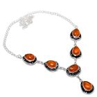 Baltic Amber Gemstone Handmade 925 Sterling Silver Jewelry Necklace Sz 18