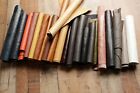 Premium Italian Cowhide Leather Scraps upholstery --- X Large Size Pieces 12