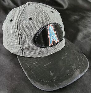 Vintage Tennessee Oilers Baseball Cap Hat Black Heavy Wear but Clean
