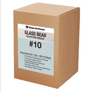 Glass Bead #10 Sand Blasting Media - Fine Size - 100-170 Mesh