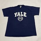 Vintage Yale University Shirt Men XXL Blue T Shirt 2xl Spell out