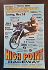 Vintage High Point Nationals 1998 AMA Motocross Poster Jeremy McGrath Yamaha YZ