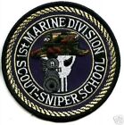 US NAVY SP OPS JUMPSUIT PATCH SERIES: 1ST DIVISION SCOUT SNIPER SCHOOL SKULL