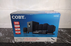 Coby 5.1 Channel Home Theater System DVD Player Remote Black DVD775 Open Box