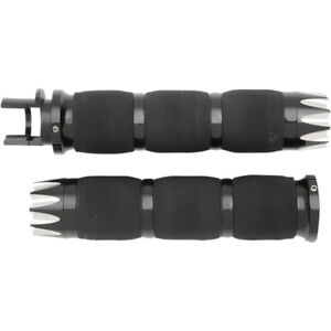 AVON Air Cushion Grips for Indian Cruisers (EXCALIBUR Anodized Black) (For: Indian Roadmaster)