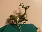 vintage brass  buck and doe statue in good shape