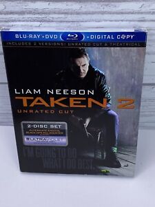 NEW Taken 2 Unrated Cut Blu-ray + DVD + DIGITAL COPY Liam Neeson With Slipcover
