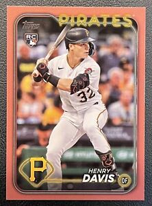 New Listing2024 Topps Series 1 Henry Davis /50 Mothers Day Pink Rookie RC #295 WC