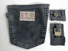 Vintage Levi's Patch + Black Gold Tab + Buckle + Button Misc. Pants Accessories