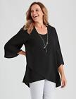 Womens Winter Tops - Black Blouse / Shirt - Elastane - Casual Clothing | MILLERS