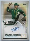New Listing2021 Topps Series 2 Daulton Jefferies 70 Years of Baseball Rookie Auto A's RC