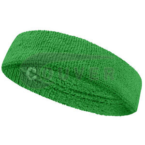 Couver Premium Quality Terry Solid Color Headband / Sweatband - 1 Piece