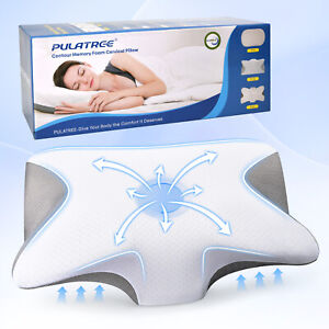 Cervical Pillow for Neck Pain Relief,Odorless Memory Foam Bed Pillows for Sleep