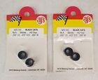 AJ'S 100 Black Cats Silicone HO Tires 2 Packages of 2 TYCO HP7 Tomy AFX
