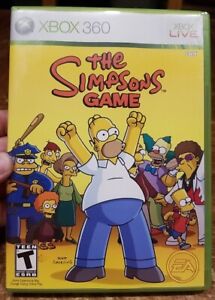 The Simpsons Game (Microsoft Xbox 360, 2007) Working - W/ Manual - Mint Disk -FS