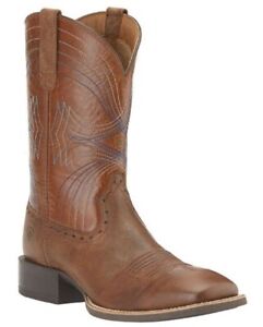 Ariat Mens Sport Wide Square Toe Western Boots Sandstorm #10015312 ~ MANY SIZES!