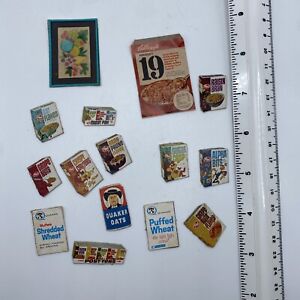 Vintage Mini Brands Dollhouse Miniatures 15 Pc Cutout Food/Household Items