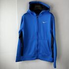Nike Dri-Fit Hoodie L Blue Zippered Athletic Jacket