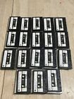 Lot of 18 Used TDK SA-C90 Min High Bias Type II Cassette Tapes Sold As Blank