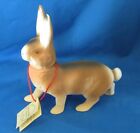 Ino Schaller Air Brushed Glass Eyes West Germany Paper Mache RABBIT Candy w/ Tag