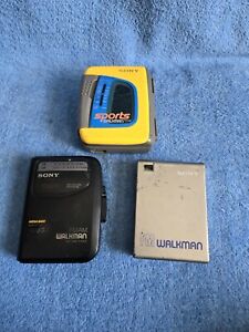 Sony Walkman (Lot of 3): WM-FS191 SRF-30W WM-FX103 For Parts Or Repair