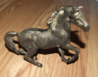 Vintage MCM Solid Heavy Brass Horse Sculpture Statue Figurine Equestrian Texture