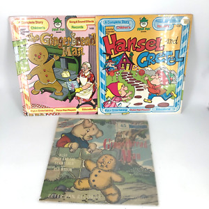 Vtg Peter Pan Records 45 Lot Gingerbread Man Hansel & Gretel Jack & Beanstalk