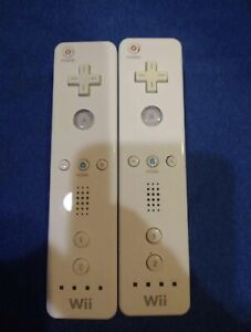Official OEM Nintendo Wii Remote White RVL-003 Lot Of 2 Controller