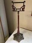 Antique Bradley Hubbard Cast Smoking Stand Pedestal Table  Stand Double Griffons
