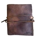 Charred Embers & Oak Leather Tobacco Pipe Case Pouch Roll Holder Brown Handmade
