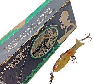 Vintage Fishing Lure Box Bill Dewitt Pyra-Shell Baits Minnow 505 2.5