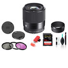Sigma 30mm f/1.4 DC DN Contemporary Lens for Micro Four Thirds with 64GB Memory