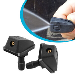 2X Universal Car Window Windshield Wiper Washer Nozzle Water Spray Jet Sprinkler (For: More than one vehicle)