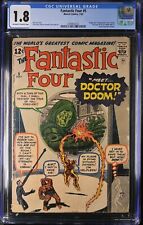 Fantastic Four #5 CGC GD- 1.8 1st Full Appearance of Doctor Doom! Mega Key!