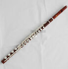 Concert Professional Rose Wooden Flute 18 Holes Bb foot Split E key New Case