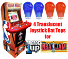 Arcade1up NBA JAM 4 Translucent Clear Joystick Bat Top Ball Handles Mod UPGRADE!