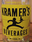 KRAMER'S BEVERAGES; ACL SODA POP BOTTLE; 7OZ; MT. CARMEL, PA.