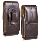 Vertical Cell Phone Holster Pouch Leather Wallet Case Cover Belt Clip Holster
