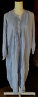 LL Bean Dobby Stripe Pintuck Nightgown Prairie Blue Flannel Cotton Plus sz 2X