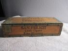 Antique San Felice Brand Wooden Cigar Box & Label 10th Dist. Ohio