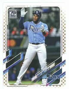 2021 Topps Gold Parallel Tampa Bay Rays Team Set Series 1 and 2 (22 cards)